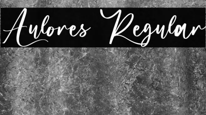 Aulores Regular Font examples