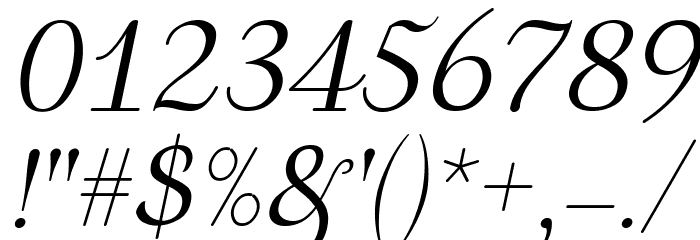 Aulyars Italic Font OTHER CHARS