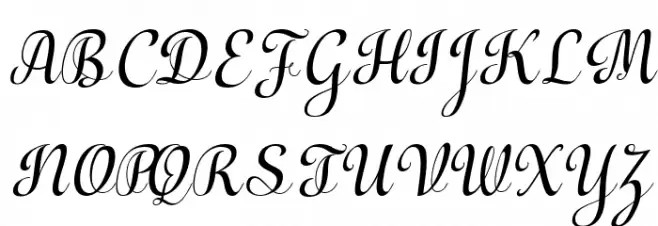 Aulyars Italic Polices MAJUSCULES