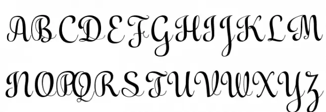 Aulyars Schriftart Groß