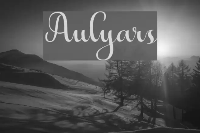 Aulyars Font examples