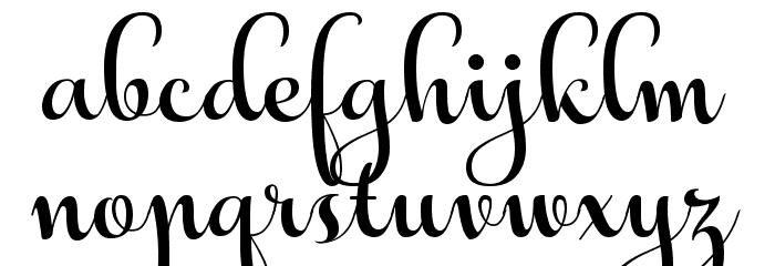 Aulyars Font LOWERCASE