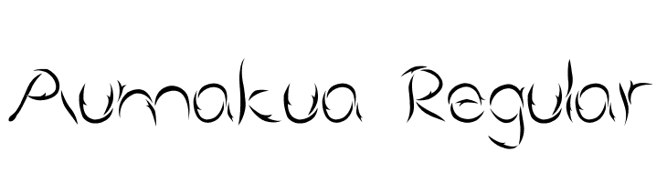 Aumakua Regular 字体