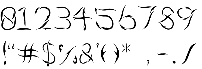 Aumakua Regular Font OTHER CHARS