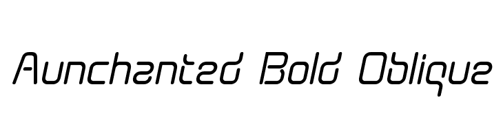 Aunchanted Bold Oblique  フリーフォントのダウンロード