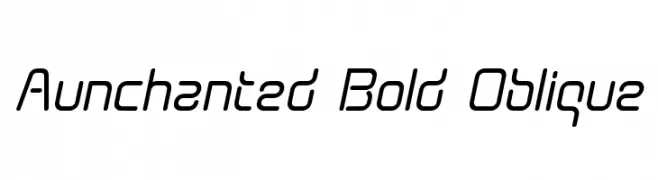 Aunchanted Bold Oblique  Descarca Fonturi Gratis