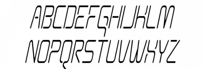 Aunchanted Condense Oblique Font Litere mari