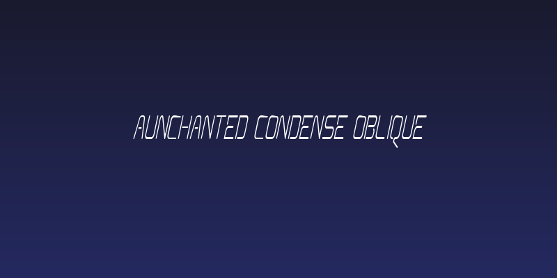 Aunchanted Condense Oblique Social Header