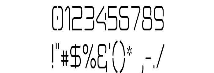 Aunchanted Condense Font OTHER CHARS