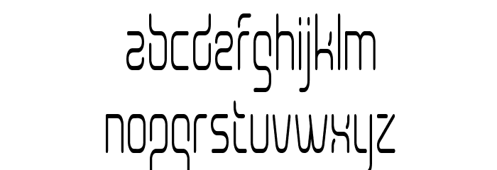 Aunchanted Condense Font LOWERCASE