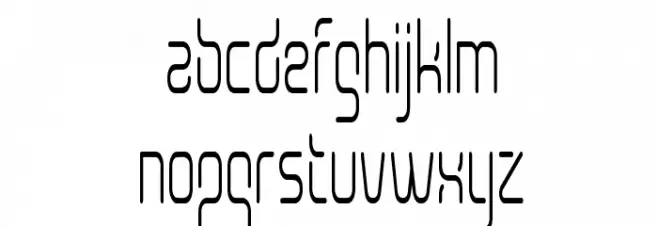 Aunchanted Condense Font LOWERCASE