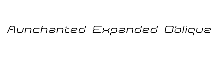 Aunchanted Expanded Oblique Fonte