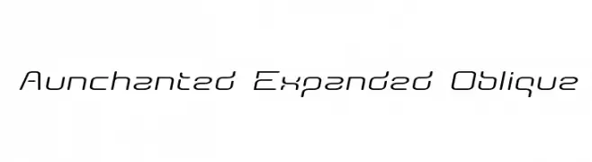 Aunchanted Expanded Oblique  Descarca Fonturi Gratis