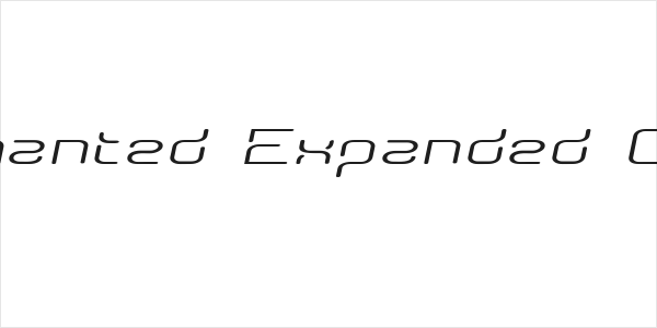 Aunchanted Expanded Oblique Logo