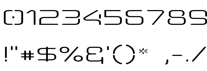 Aunchanted Expanded Font OTHER CHARS