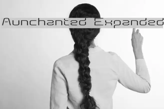 Aunchanted Expanded Font examples