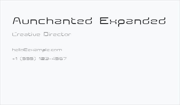 Aunchanted Expanded Business Card