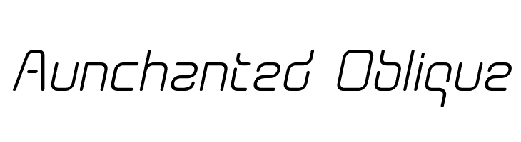 Aunchanted Oblique Font