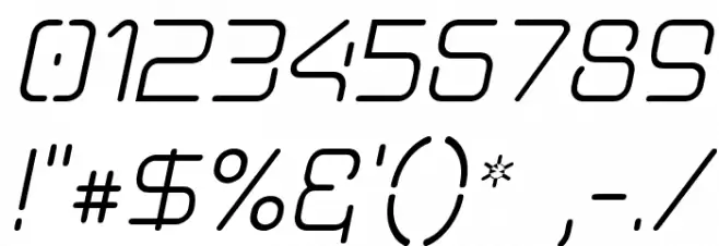 Aunchanted Oblique Font OTHER CHARS