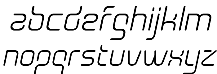 Aunchanted Oblique Font LOWERCASE