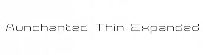 Aunchanted Thin Expanded  Descarca Fonturi Gratis