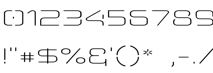 Aunchanted Thin Expanded Font OTHER CHARS