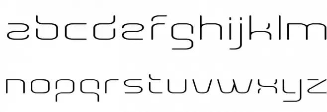Aunchanted Thin Expanded 字体 小写