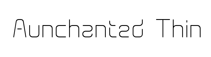 Aunchanted Thin फ़ॉन्ट