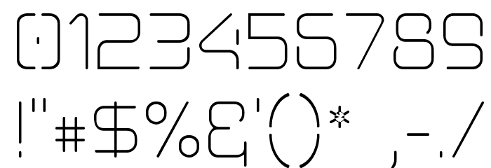 Aunchanted Thin Font OTHER CHARS