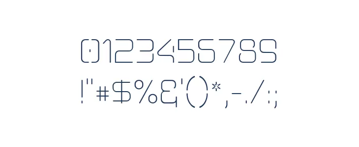 Aunchanted Thin Font OTHER CHARS