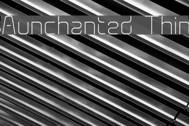 Aunchanted Thin Font examples