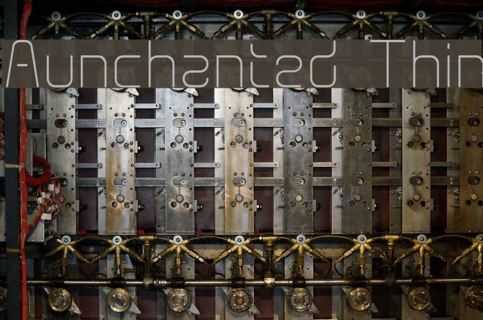Aunchanted Thin Font examples