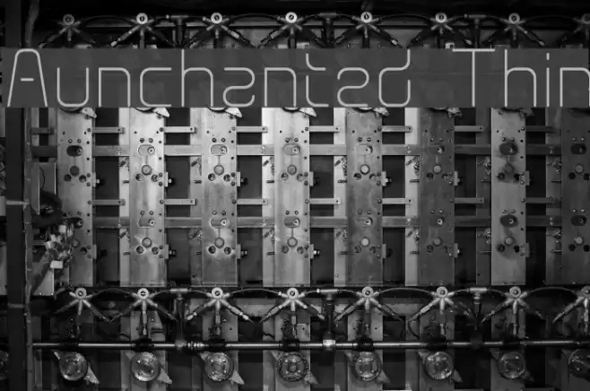 Aunchanted Thin Font examples