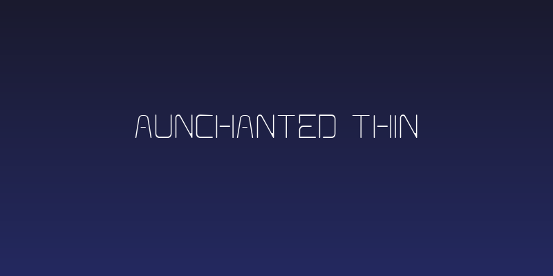 Aunchanted Thin Social Header