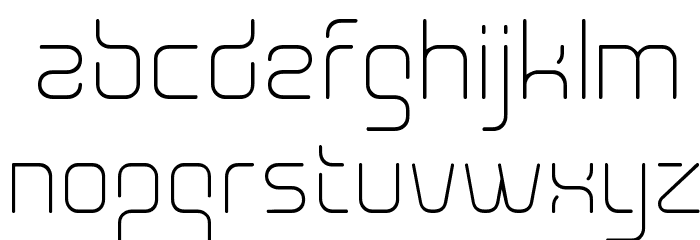 Aunchanted Thin Font LOWERCASE