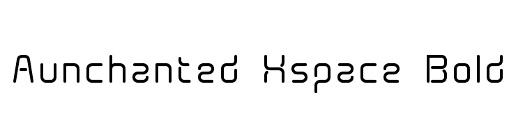 Aunchanted Xspace Bold फ़ॉन्ट