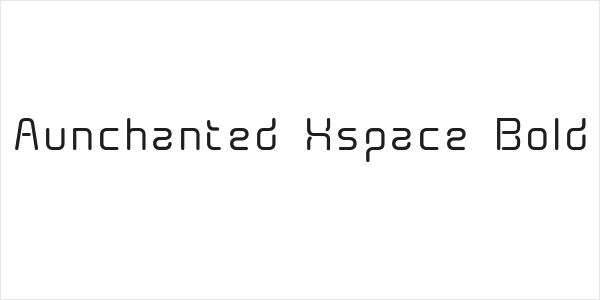 Aunchanted Xspace Bold Logo
