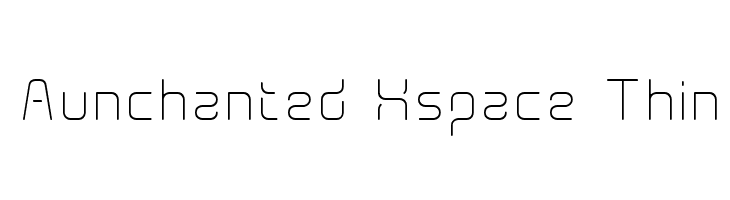 Aunchanted Xspace Thin Font