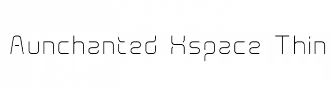 Aunchanted Xspace Thin  Frei Schriftart Herunterladen