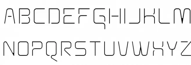 Aunchanted Xspace Thin Schriftart Groß