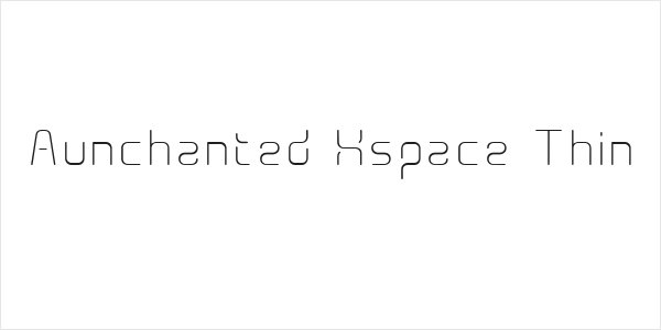 Aunchanted Xspace Thin Logo