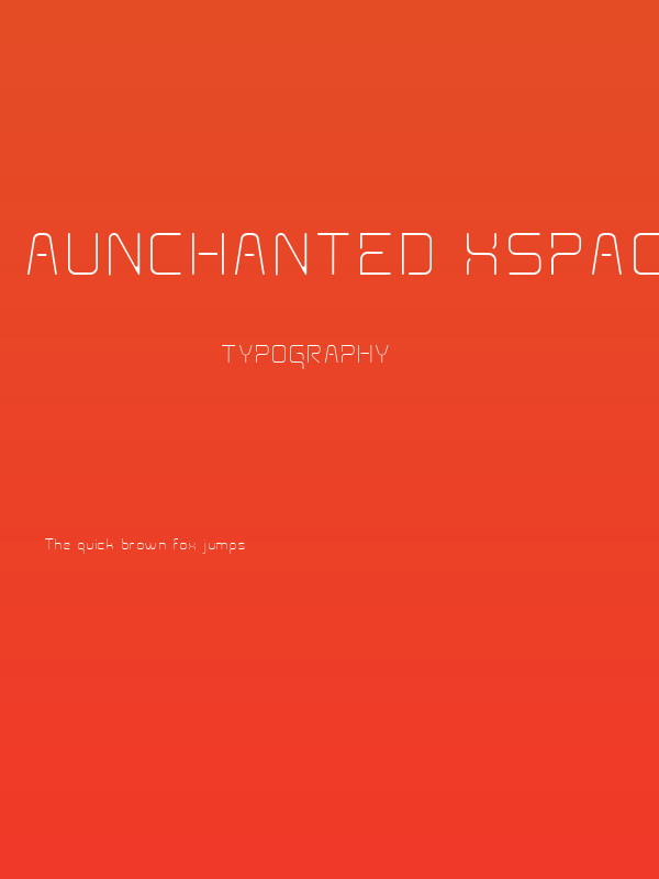 Aunchanted Xspace Thin Poster