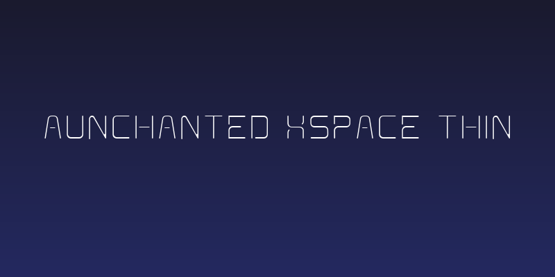 Aunchanted Xspace Thin Social Header