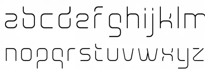 Aunchanted Xspace Thin フォント 小文字
