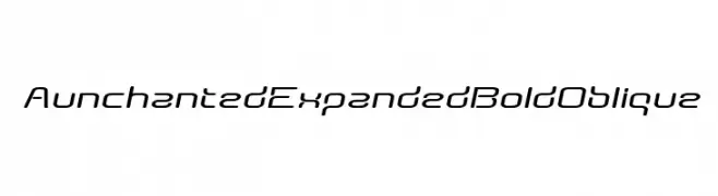 AunchantedExpandedBoldOblique  Descarca Fonturi Gratis