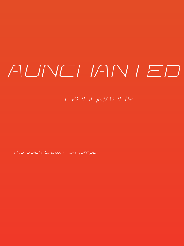 AunchantedThinExpandedOblique Poster