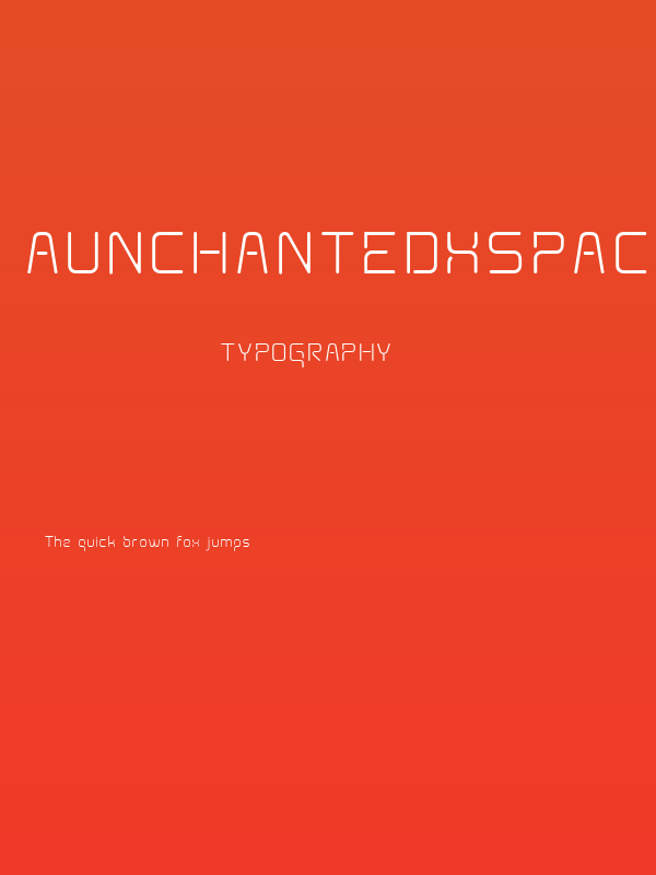 AunchantedXspace Poster