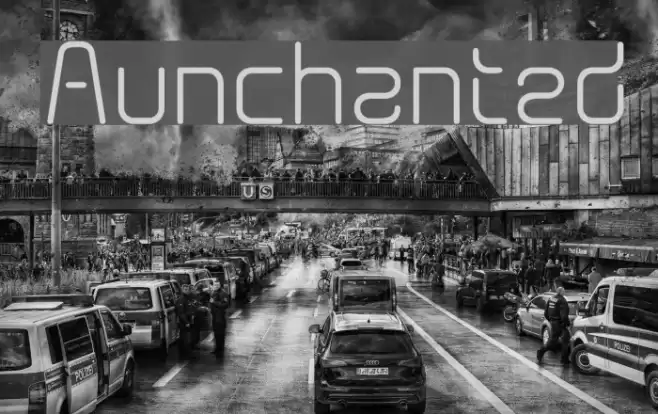 Aunchanted Font examples