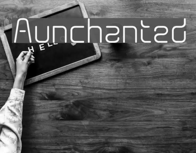 Aunchanted Font examples