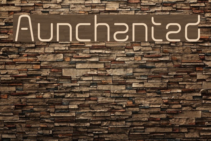 Aunchanted 字体 examples